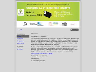 Accéder au site de la conférence