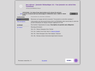 Accéder au site de la conférence