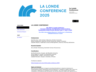 Accéder au site de la conférence