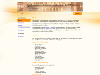 Accéder au site de la conférence