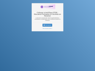 Accéder au site de la conférence