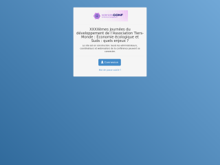 Accéder au site de la conférence