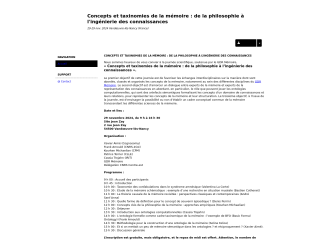 Accéder au site de la conférence