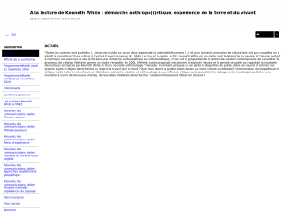 Accéder au site de la conférence
