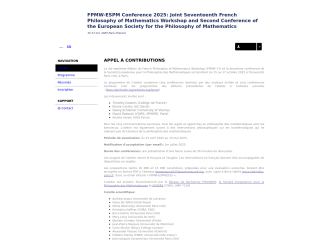 Accéder au site de la conférence