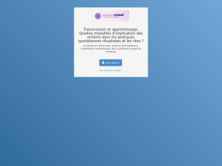 Accéder au site de la conférence