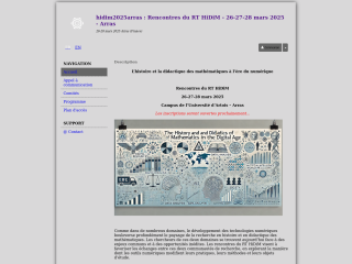 Accéder au site de la conférence