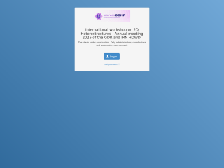 Accéder au site de la conférence