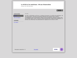 Accéder au site de la conférence