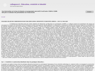 Accéder au site de la conférence