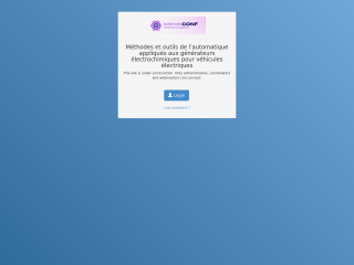 Accéder au site de la conférence