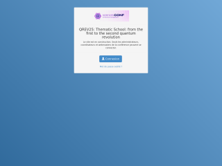 Accéder au site de la conférence