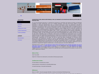 Accéder au site de la conférence
