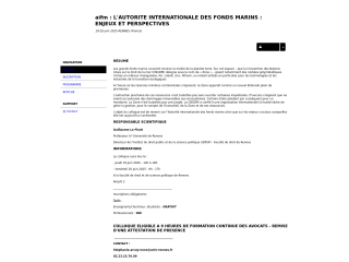 Accéder au site de la conférence