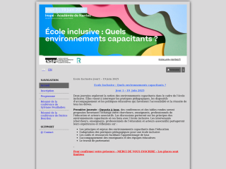 Accéder au site de la conférence