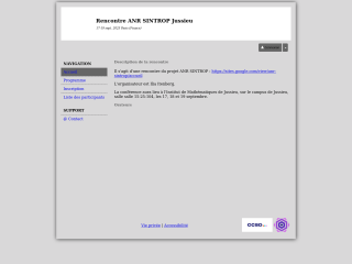 Accéder au site de la conférence