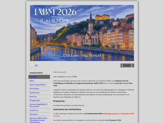 Accéder au site de la conférence