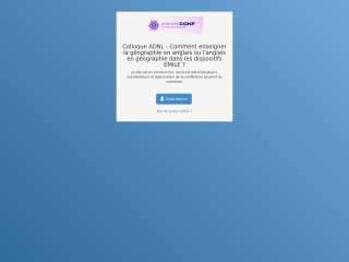 Accéder au site de la conférence