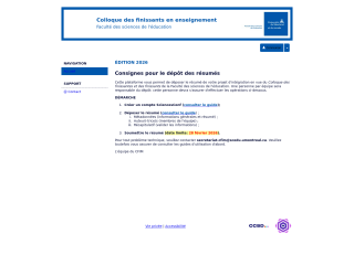 Accéder au site de la conférence