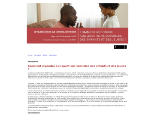 Accéder au site de la conférence