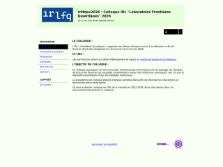 Accéder au site de la conférence