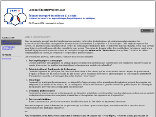 Accéder au site de la conférence