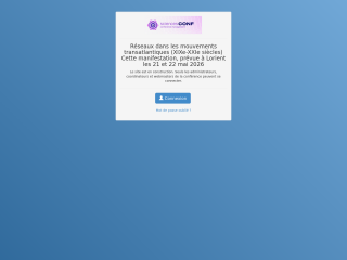 Accéder au site de la conférence