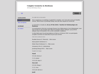 Accéder au site de la conférence
