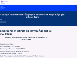 Accéder au site de la conférence