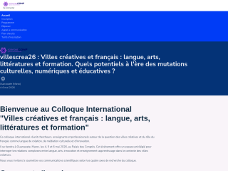 Accéder au site de la conférence