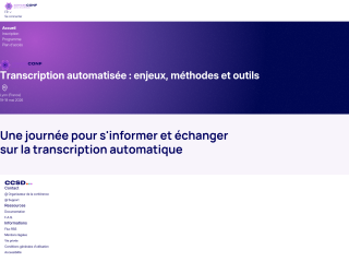 Accéder au site de la conférence