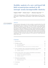 Stability analysis of a new curl-based full field reconstruction method ...