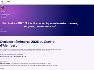 Accéder au site de la conférence