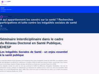 Accéder au site de la conférence