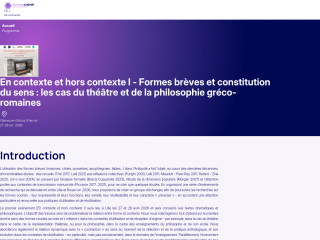 Accéder au site de la conférence