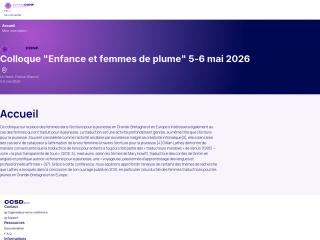 Accéder au site de la conférence